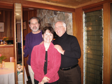 Marc & Diana in Seattle with artist Joseph Kinnebrew